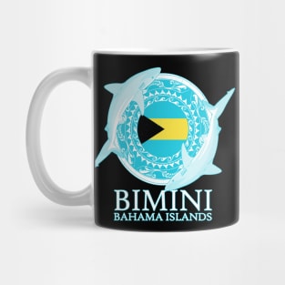 Caribbean Reef Sharks Bimini Bahamas Flag Mug